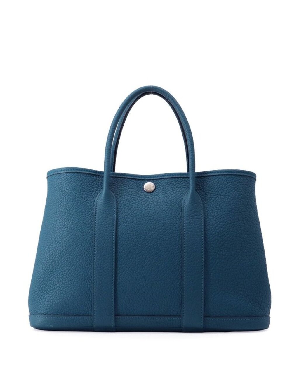 Hermes Tote Bag Garden Party TPM Col Vert Silver Negonda